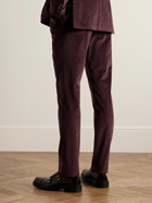 Paul Smith - Slim-Fit Cotton-Blend Corduroy Suit Trousers - Burgundy