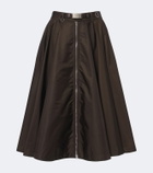 Prada Re-Nylon belted midi skirt