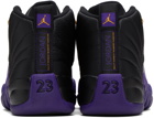 Nike Jordan Black & Purple Air Jordan 12 Sneakers