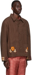 Bode SSENSE Exclusive Brown Limited Edition Twin Antelope Jacket