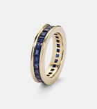 Octavia Elizabeth Ivy Eternity 18kt gold ring with sapphire