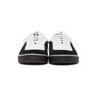 Palm Angels White and Black Palm Vulcanized Low Sneakers