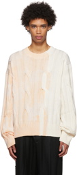 EYTYS SSENSE Exclusive White & Beige Harris Sweater