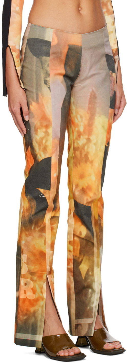 ELLISS Orange Sunflower Jeans