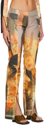 ELLISS Orange Sunflower Jeans
