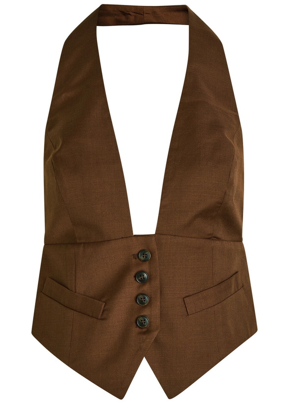 Photo: Ronny Kobo Alesis Woven top Brown