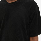 MASTERMIND WORLD Men's Diagonal Stripe Logo Pile T-Shirt in Black