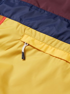 Cotopaxi - Teca Packable Colour-Block Shell Hooded Half-Zip Jacket - Brown
