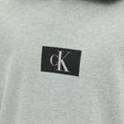 Calvin Klein Men's Box Logo Hoody in Grey Heather