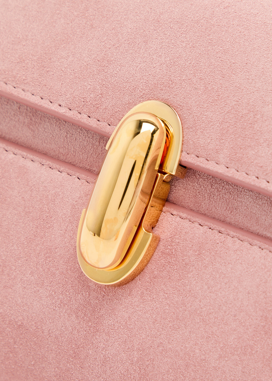 Savette Symmetry Mini Suede Cross-body bag - Pink - One Size