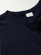 Onia - Slub Cotton-Jersey Henley T-Shirt - Blue
