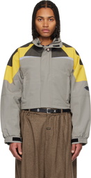 Martine Rose Gray Shrunken Sports Jacket