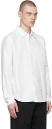 Advisory Board Crystals White Cotton Shirt