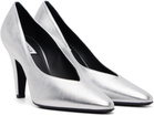 ALAÏA Silver Cone Heels