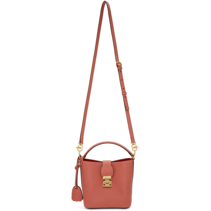 Photo: Mark Cross Pink Mini Murphy Bucket Bag