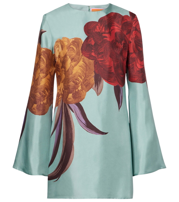 Photo: La DoubleJ Supremes Swing floral silk minidress