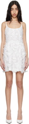 Anna Sui White 3-D Minidress