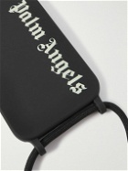 Palm Angels - Logo-Print Silicone iPhone 14 Pro Phone Case with Lanyard