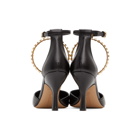 JW Anderson Black Crystal Charm Heels