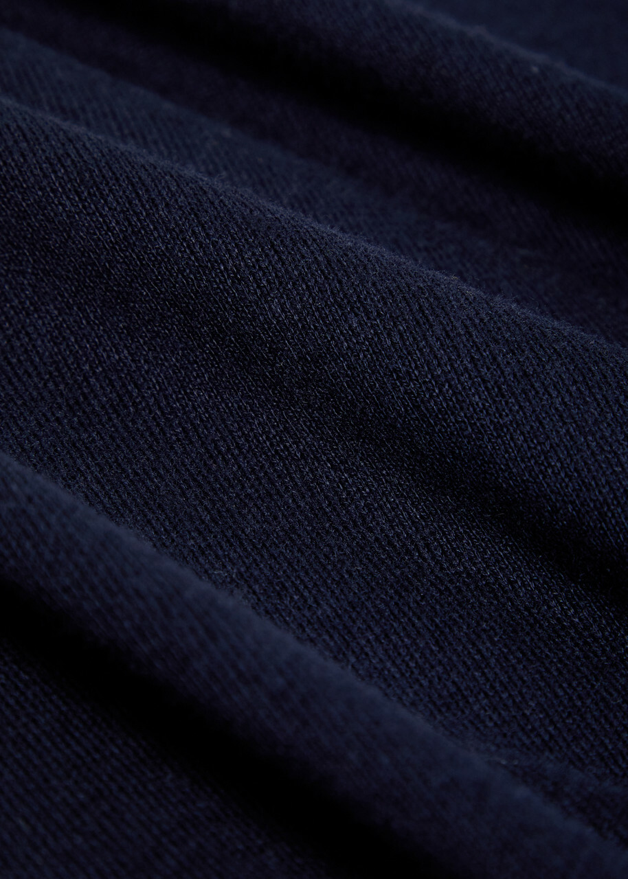 Canali Knit Polo Shirt Navy
