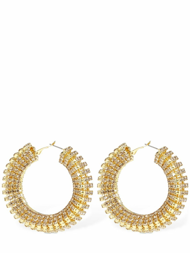 Photo: MAGDA BUTRYM - Chunky Crystal Hoop Earrings