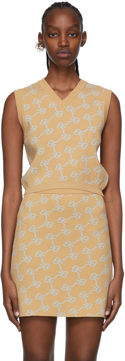 Rokh Beige Viscose Vest