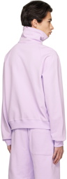 Recto SSENSE Exclusive Purple Half-Zip Sweatshirt