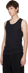 LEMAIRE Black Debardeur Tank Top