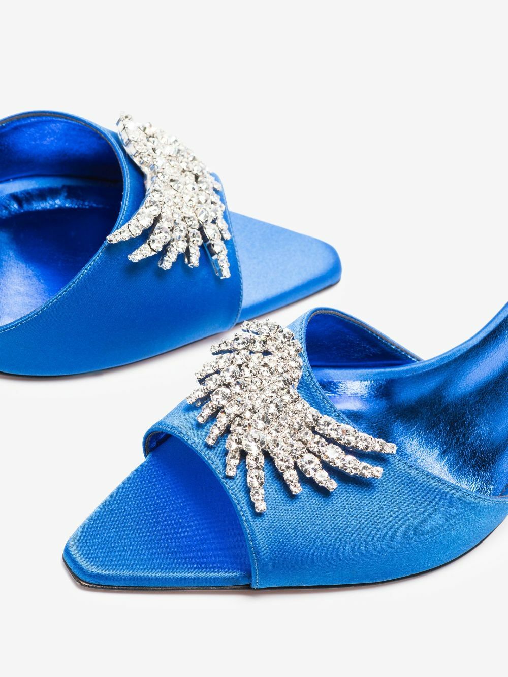Pīferi Blue Lotta 70 Satin Mules