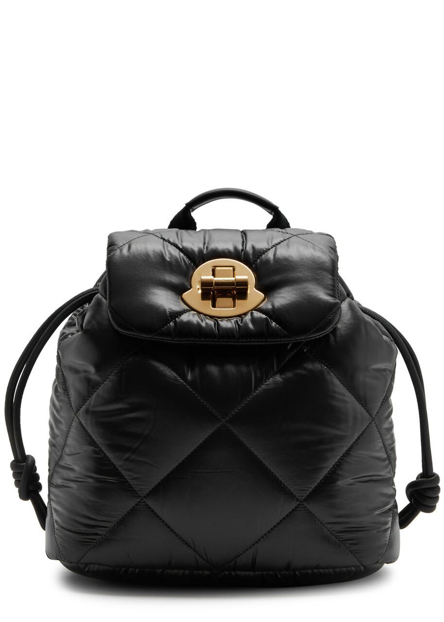 Moncler Quilted Shell Backpack - Black - One Size