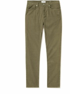 FRAME - L'Homme Slim-Fit Cotton-Blend Corduroy Trousers - Green