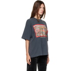 Off-White Gray Flowers Field Skate T-shirt