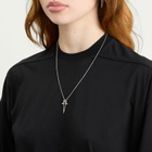 Rick Owens Women's Pentagram Charm Necklace in Palladio 