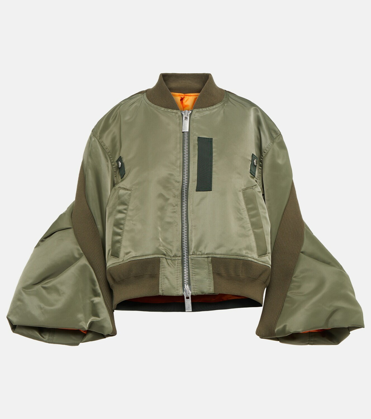 Sacai - Cropped bomber jacket