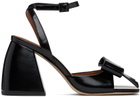 Shushu/Tong Black Bow Heeled Sandals