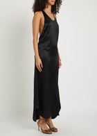 Skiim Racer-back Silk Maxi Dress Black