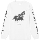 Han Kjobenhavn Men's Long Sleeve Unicorn Boxy T-Shirt in White