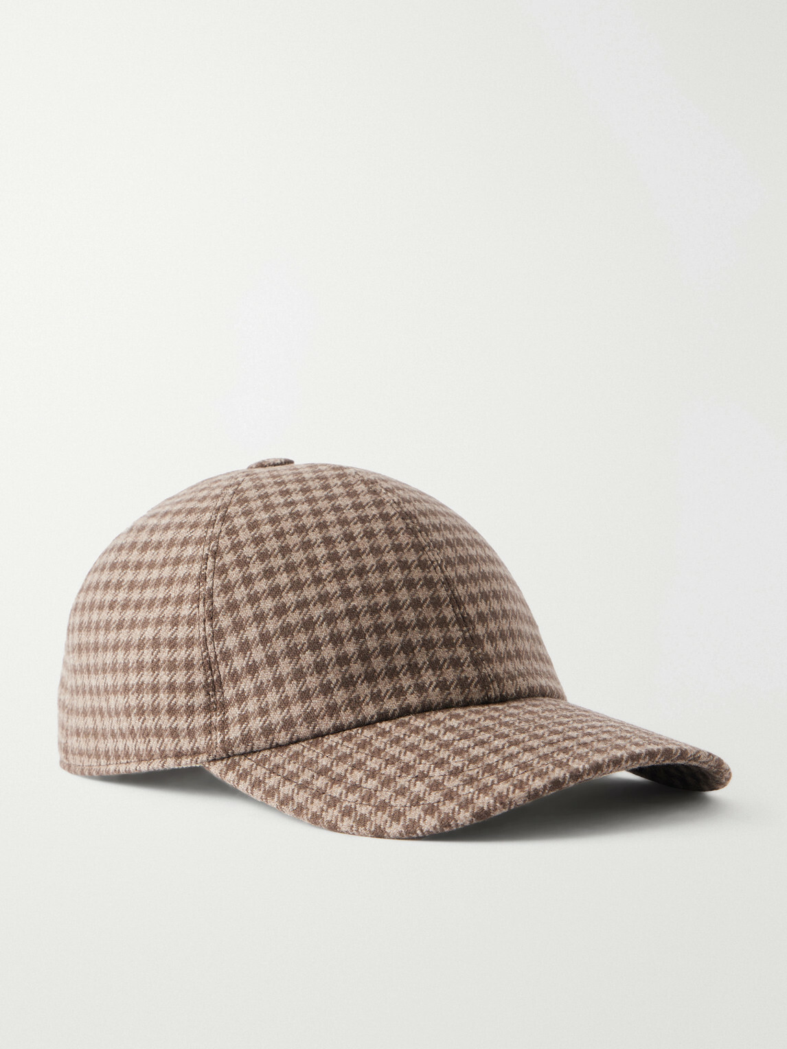 Purdey - Torridon Checked Wool and Cashmere-Blend Tweed Baseball Cap - Brown