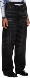 Y/Project Black Multi Waistband Jeans