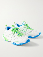 BALENCIAGA - Track Nylon, Mesh and Rubber Sneakers - White