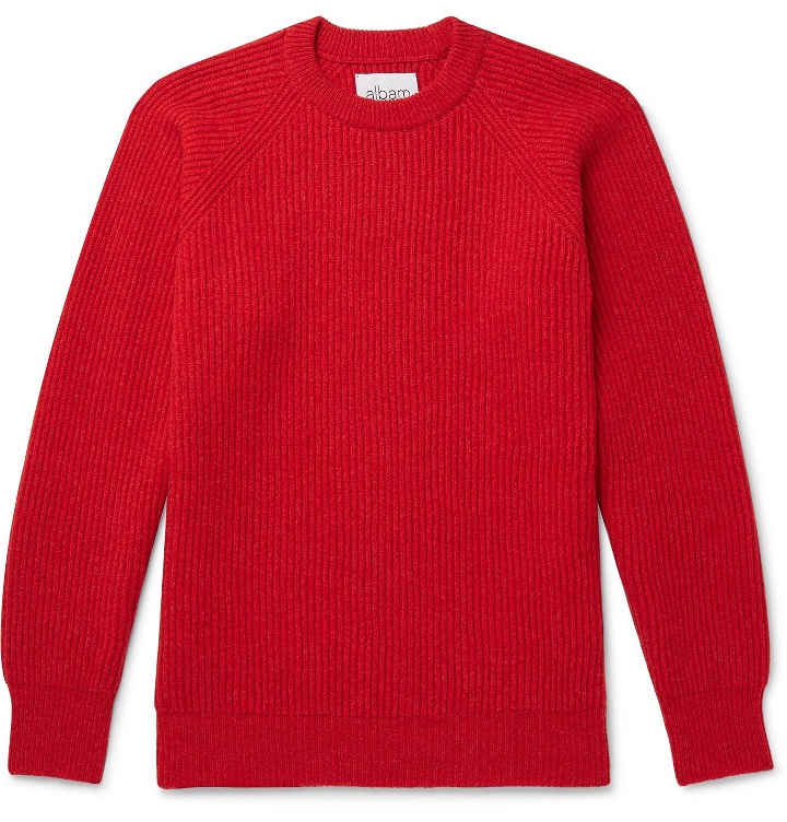 Photo: Albam - Ribbed Wool Sweater - Red