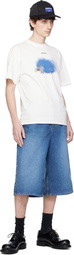 ADER error Blue Sig; TRS Tag 01 Denim Shorts