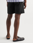 NN07 - Terry Seersucker Drawstring Shorts - Black