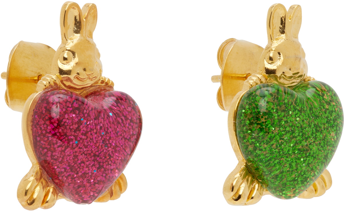 Chopova Lowena Belly Bunnies Stud Earrings