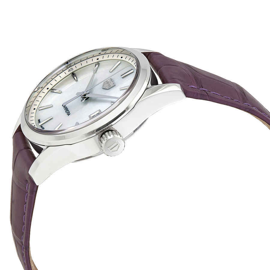 Tag Heuer Carrera Quartz White Mother of Pearl Dial Ladies Watch WBK1311.FC8261