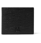 Dolce & Gabbana - Logo-Appliquéd Textured-Leather Billfold Wallet - Black