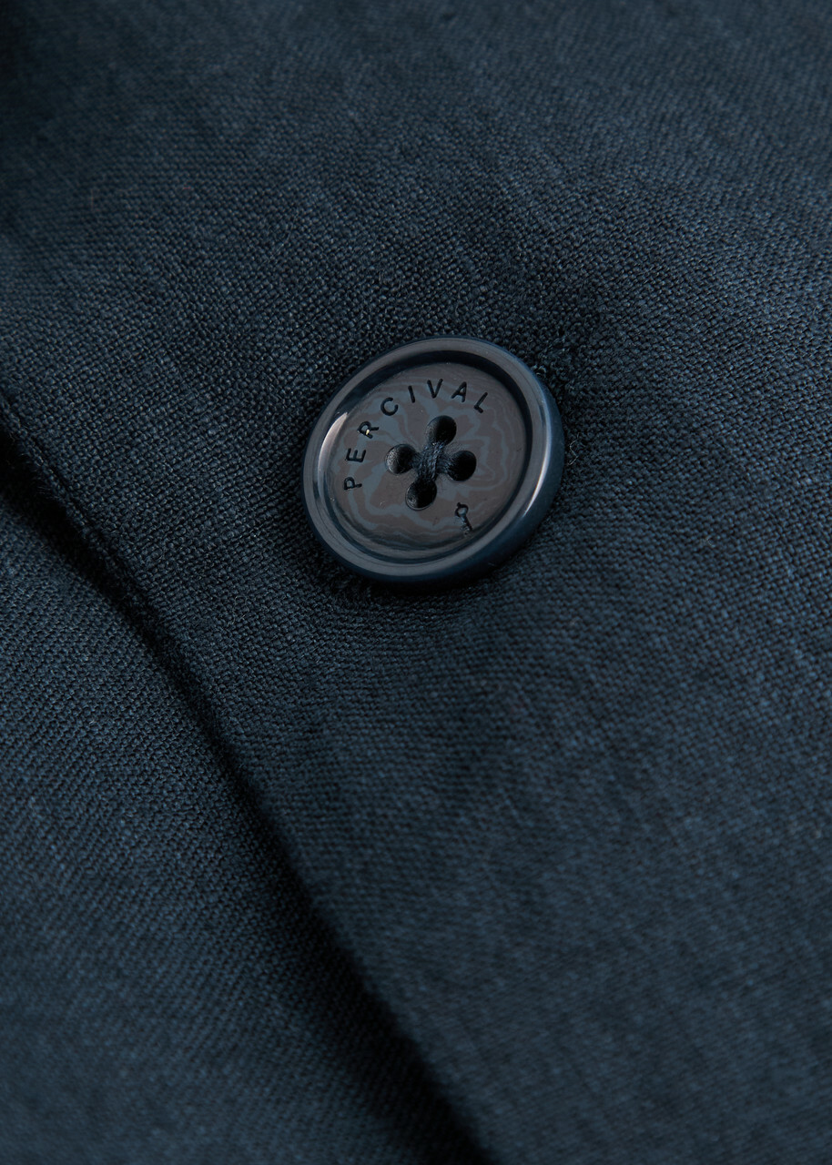 Percival Tailored Linen Blazer Navy