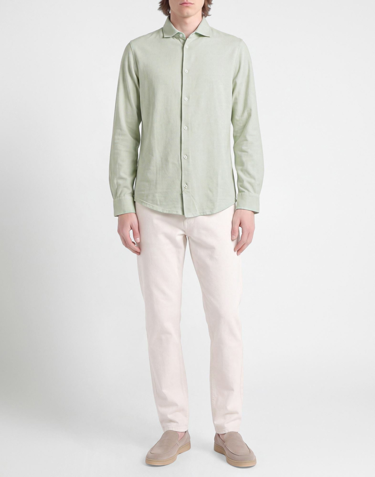 Fedeli Mens Shirt Light in Green