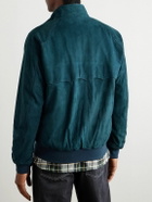Baracuta - G9 Suede Harrington Jacket - Green