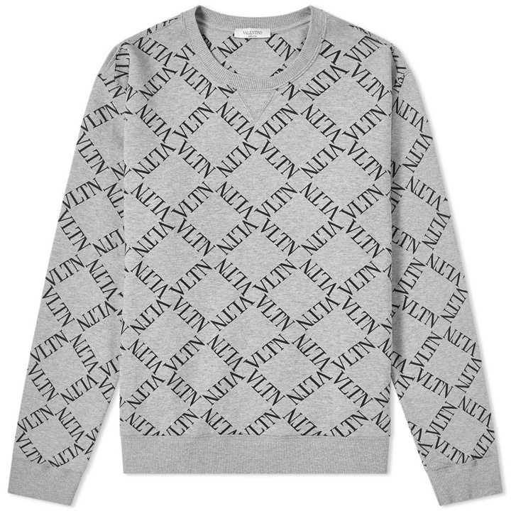 Photo: Valentino VLTN Grid Logo Crew Sweat